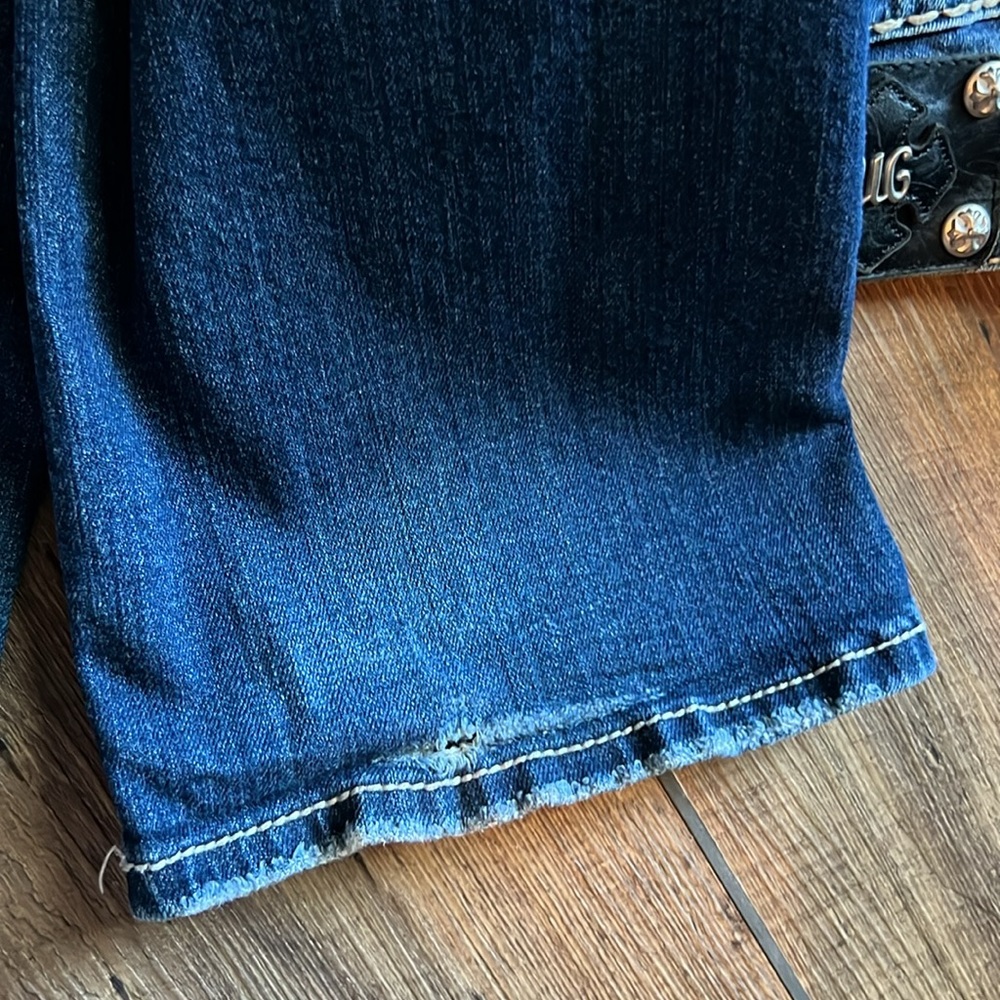 Miss Me Stitched Pocket Bootcut Jeans Size 28 - Picture 7 of 9